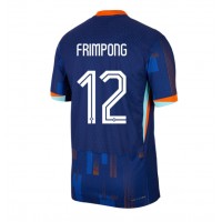 Camiseta Países Bajos Jeremie Frimpong #12 Visitante Equipación Eurocopa 2024 manga corta